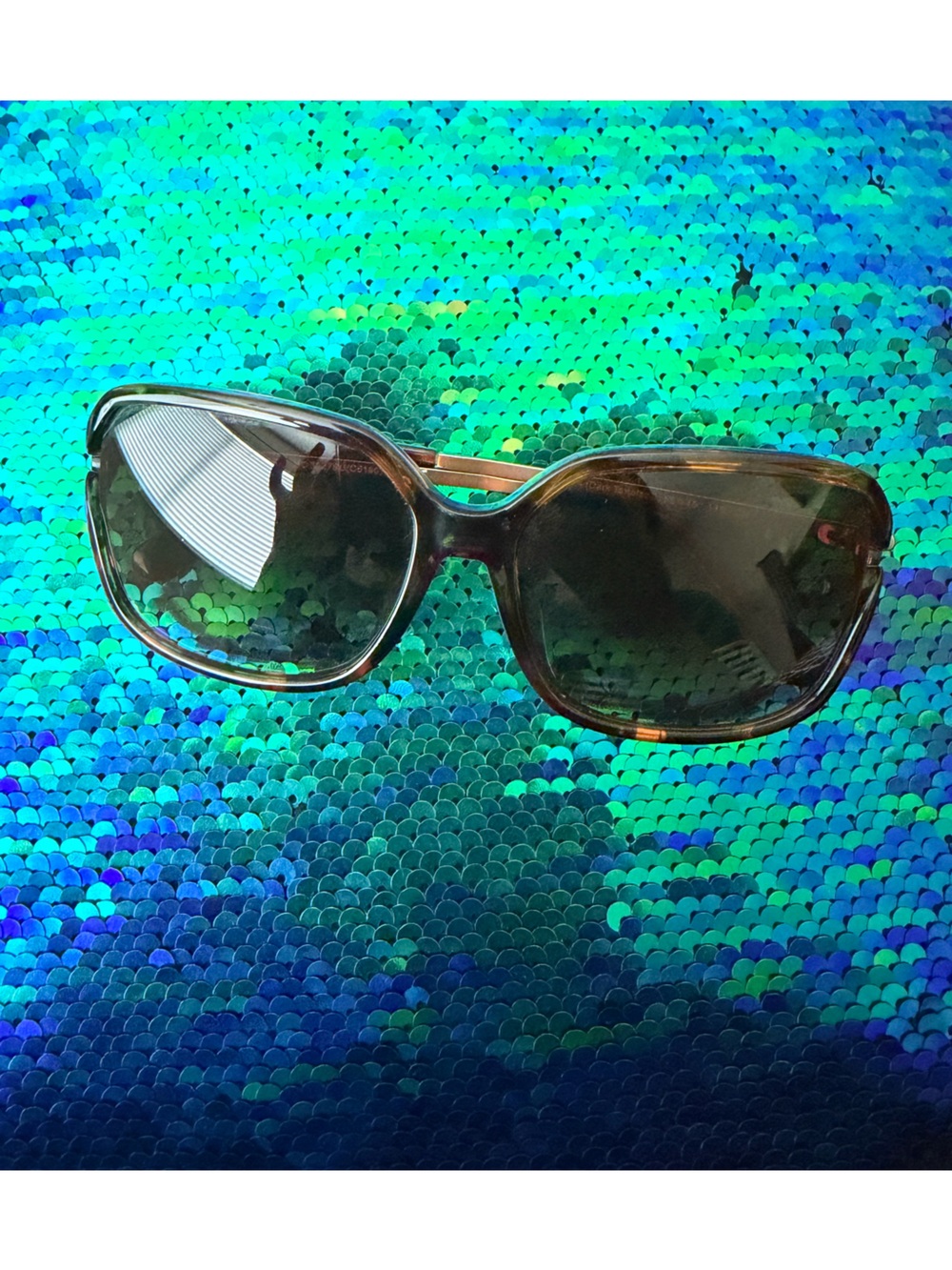 Coach Square Metal Sunglasses C6190 512074 Dark Tortoise Brown Gold Women’s - Picture 4 of 10